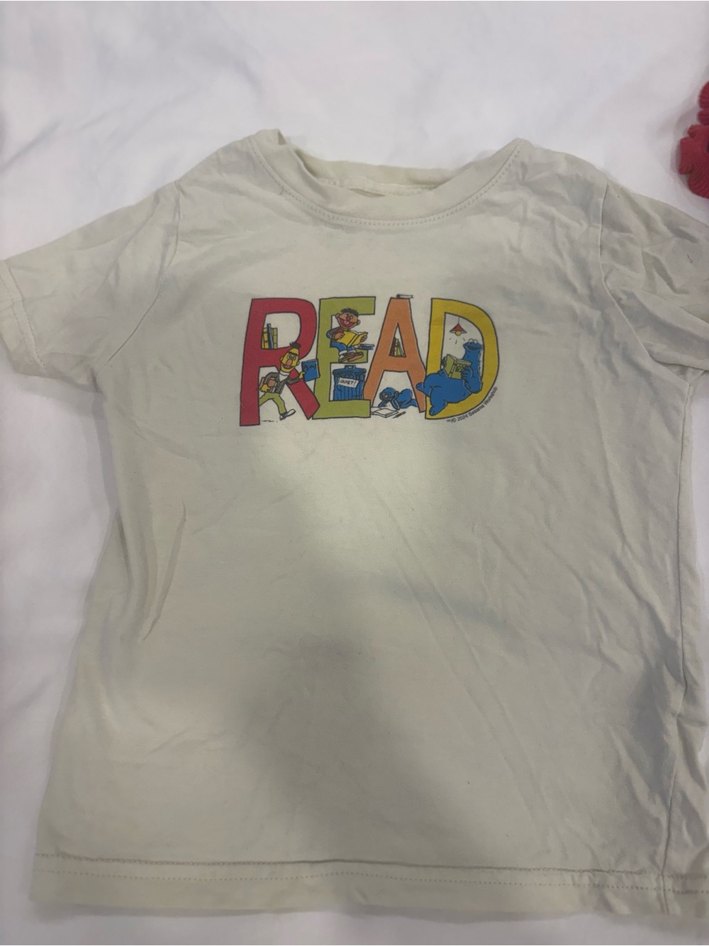 Kids Sesame Street 'READ' Graphic Tee - Cream